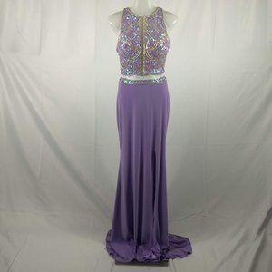 2 Cute Prom Size 6 Lilac 2 Piece Dress Gown Formal